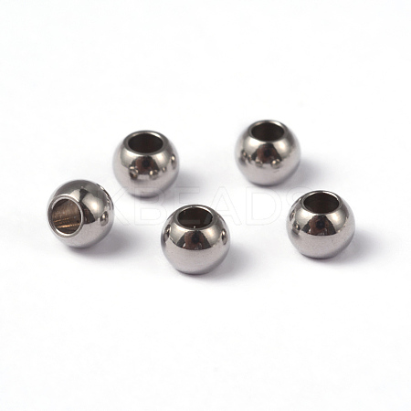 Tarnish Resistant 202 Stainless Steel Spacer Beads STAS-G130-4mm-61P-1