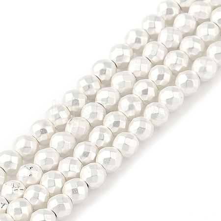 Electroplated Synthetic Non-Magnetic Hematite Beads Strands G-U003-13B-1