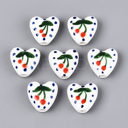 Handmade Porcelain Ceramic Beads PORC-T134-28D-1