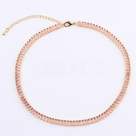 Cubic Zirconia Classic Tennis Necklace LS-HW0475-07-1
