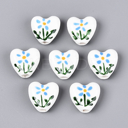 Handmade Porcelain Ceramic Beads PORC-T134-28C-1