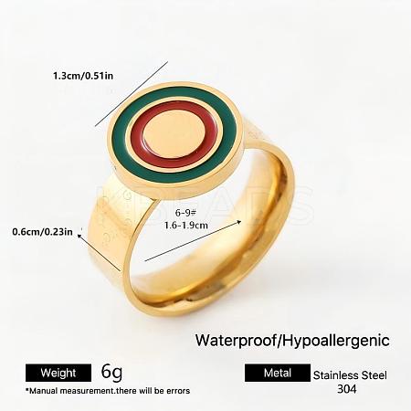 304 Stainless Steel Finger Rings for Couple CR2067-20-1