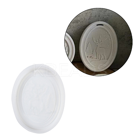 Christmas Series Hanging Tag DIY Pendant Decoration Silicone Molds DIY-M057-03E-1