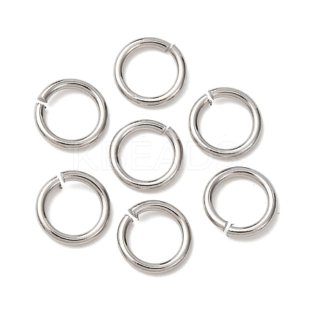 Tarnish Resistant 304 Stainless Steel Open Jump Rings STAS-N015-10-7x1mm-1