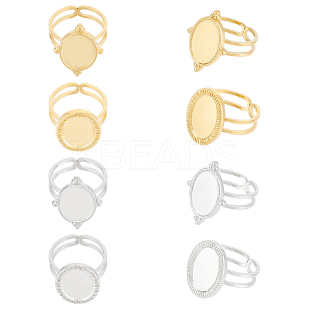 304 Stainless Steel Cuff Ring Findings FIND-UN0003-47A-1