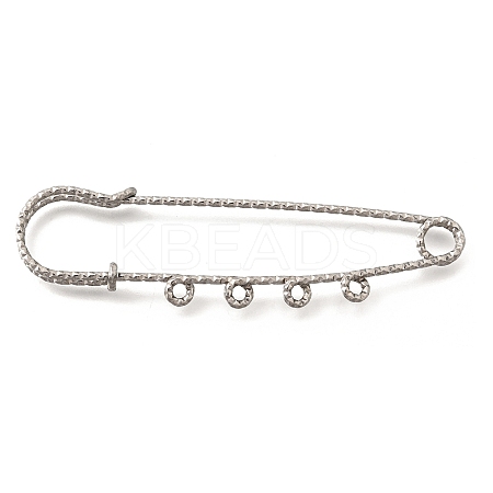 304 Stainless Steel Safety Pins Brooch Findings STAS-K252-11C-P-1