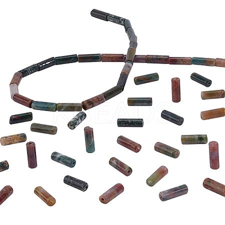 2 Strands Natural Indian Agate Beads Strands G-PH0002-41-1