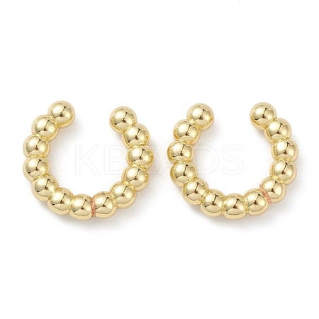 Rack Plating Brass Cuff Earrings LS-EJEW-K245-09G-1