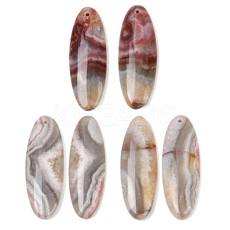Natural Mexican Agate Pendants G-K381-14A-1