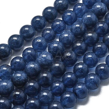 Natural Malaysia Jade Beads Strands G-L645-A01-8mm-06-1