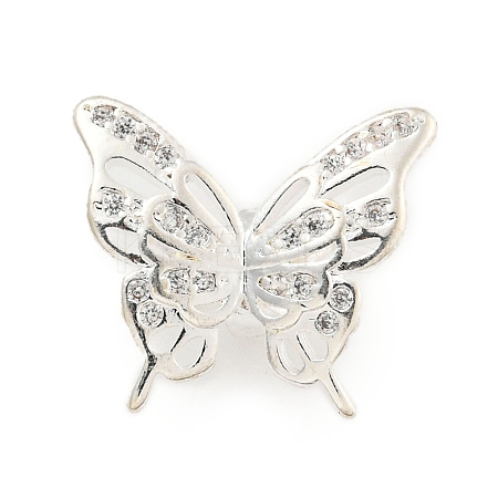 Brass Cubic Zirconia Beads KKB-L215-033S-1