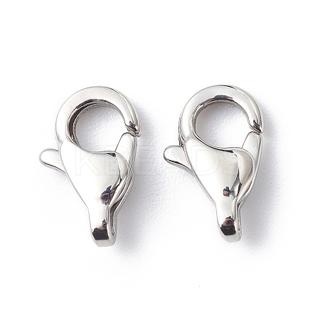 304 Stainless Steel Lobster Claw Clasps STAS-Q048-1