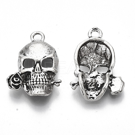 Tibetan Style Alloy Pendants X-TIBE-S320-054AS-LF-1