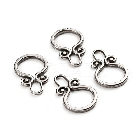 Tarnish Resistant 304 Stainless Steel Toggle Clasps Parts STAS-D142-03C-P-1