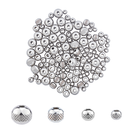 304 Stainless Steel Beads STAS-UN0018-63P-1