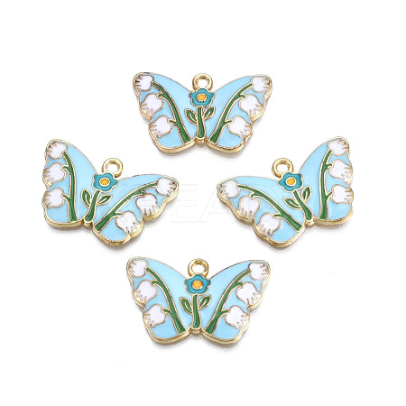 Alloy Enamel Pendants ENAM-N055-112B-1