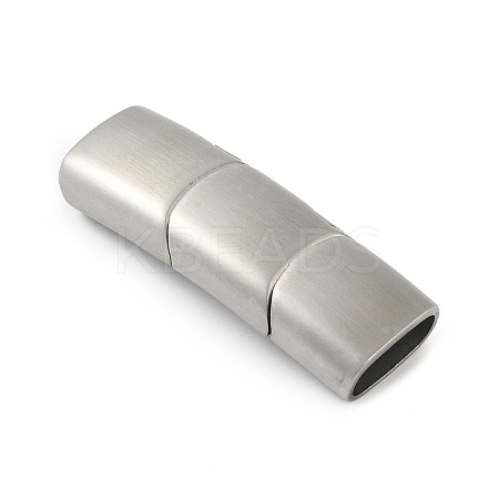 Tarnish Resistant 316 Surgical Stainless Steel Magnetic Clasps with Glue-in Ends STAS-F269-03MP-01-1