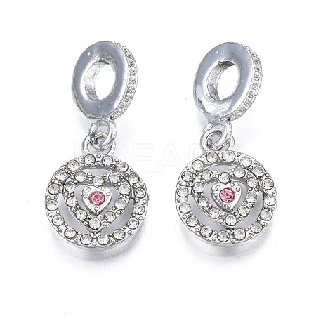 Rack Plating Alloy European Dangle Charms MPDL-N039-051-1