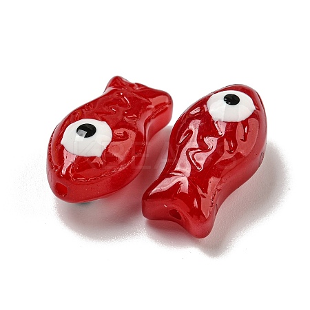 Handmade Transparent Glass Beads X-GLAA-N0028-03H-1