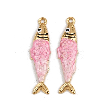304 Stainless Steel Enamel Pendants STAS-P410-40D-01-1