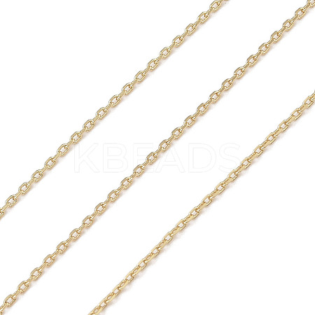 Rack Plating Brass Cable Chains CHC-A010-03G-1