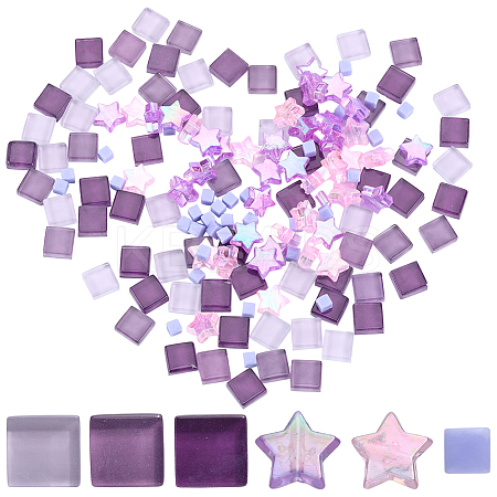 Gradient Color Glass Mosaic Tiles MOSA-WH0001-05F-1