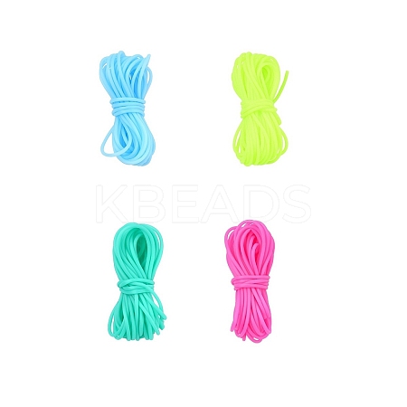 20M 4 Colors Hollow Pipe PVC Tubular Synthetic Rubber Cord RCOR-YW0001-06A-1