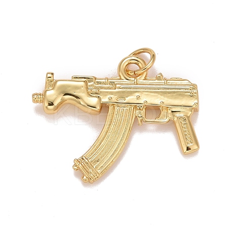 Rack Plating Brass Pendants KK-E262-02G-1