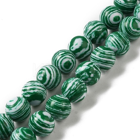 Synthetic Malachite Dyed Beads Strands G-P507-02A-01-1