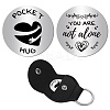 Pocket Hug Token Long Distance Relationship Keepsake Keychain Making Kit DIY-CN0002-67H-1
