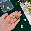6Pcs Alloy Lapel Pin Backs JEWB-DC0001-23G-3