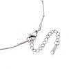 1MM 304 Stainless Steel Satellite Chain Necklaces NJEW-N058-07A-P-2