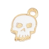 Halloween Theme Light Gold Plated Alloy Enamel Pendants ENAM-M219-14KCG-02A-1