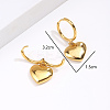 Heart Pendant Stainless Steel Hoop Earrings RM4785-4