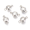 304 Stainless Steel Rhinestone Links Connectors LS-STAS-P237-17P-11-1
