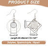 10Pairs 2 Styles Brass Dangle Earring Findings EJEW-GA00001-2