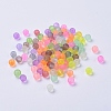 Transparent Frosted Glass Beads FGLA-R001-4mm-M-4