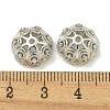 Rack Plating Brass Micro Pave Clear Cubic Zirconia Bead Caps KK-K386-14P-3