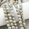 Natural Shoushan Stone Beads Strands G-B155-A01-8mm-1