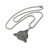 201 Stainless Steel Pendant Necklaces NJEW-K253-09P-1-2