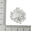 304 Stainless Steel Pendant Cabochon Settings STAS-L293-06P-3