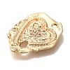 Brass Micro Pave Cubic Zirconia Pendants KK-U038-22G-2