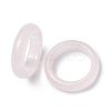 Natural Rose Quartz Plain Band Ring RJEW-P044-01A-03-2