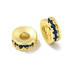 Brass Cubic Zirconia Spacer Beads KK-L215-004B-G02-1