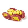 (Defective Closeout Sale: Uneven Color) Opaque Resin Cabochons CRES-XCP0001-24-4