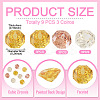 9Pcs 3 Colors Cubic Zirconia Cabochons ZIRC-TA0001-30B-4