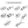 Rectangle 304 Stainless Steel Watch Band Clasps STAS-UN0009-57P-2
