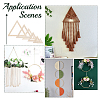 2 Sets Triangle Wood Hoop Rings Macrame for DIY Craft Making DIY-BC0009-97-6