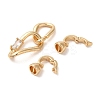Brass Fold Over Clasps KK-A227-07G-2