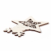 Christmas Spray Painted Wood Big Pendants LS-FIND-H030-22-2